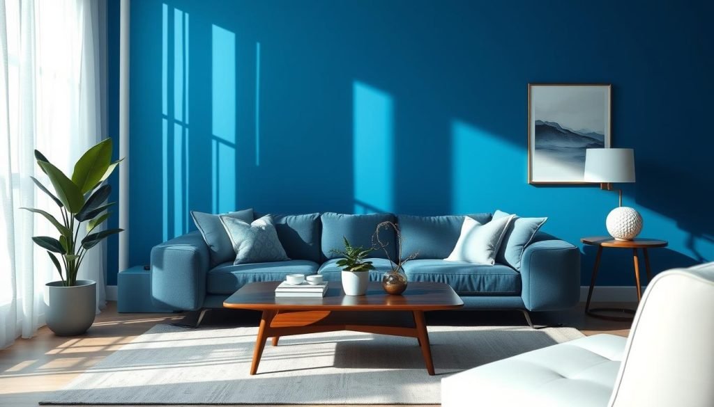Impacto do azul na decoração