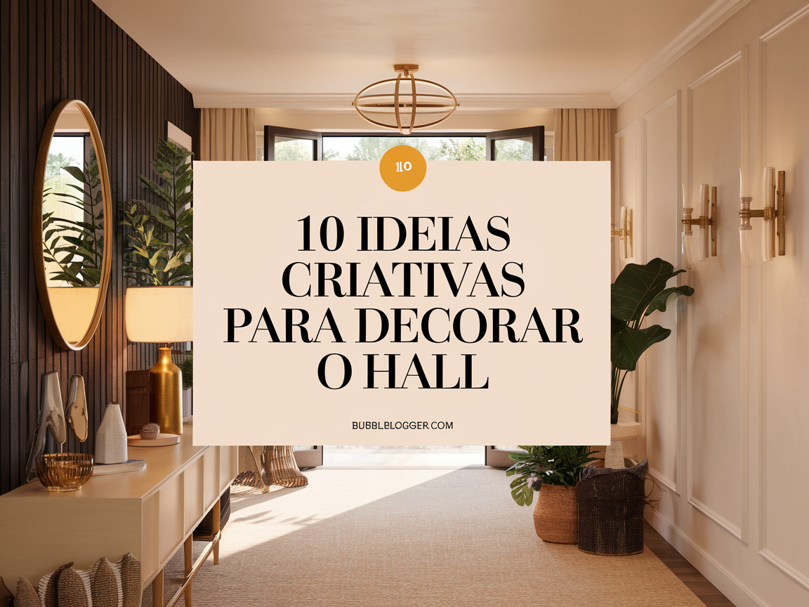 10 ideias criativas para decorar o hall de entrada